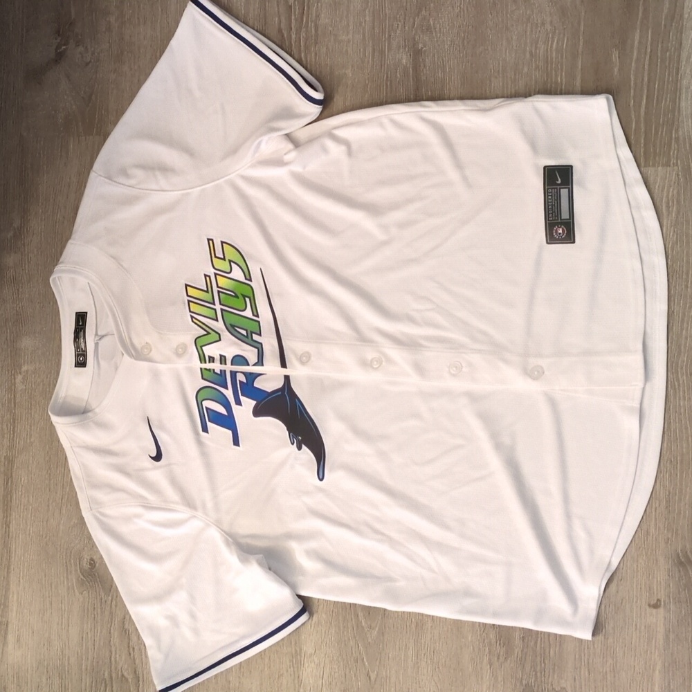 Nike MLB Devil Rays #5 Franco Baseball Jersey Size XL